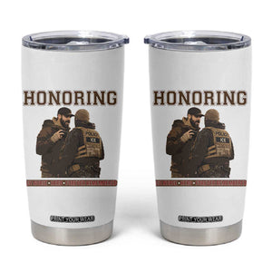 Honoring Alex Pretti ICU Nurse Tribute Support Gift Tumbler Cup TS12 White Print Your Wear