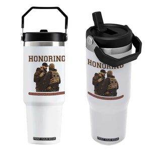 Honoring Alex Pretti ICU Nurse Tribute Support Gift Flip Straw Tumbler TS12 One Size: 30 oz White Print Your Wear