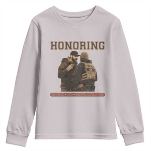 Honoring Alex Pretti ICU Nurse Tribute Support Gift Youth Sweatshirt TS12 Ice Gray Print Your Wear