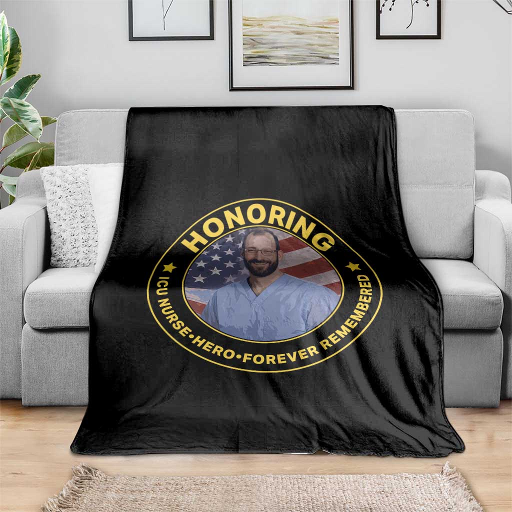 Alex Pretti Memorial Healthcare Hero Throw Blanket Minneapolis Support Gift TS12 Print Your Wear