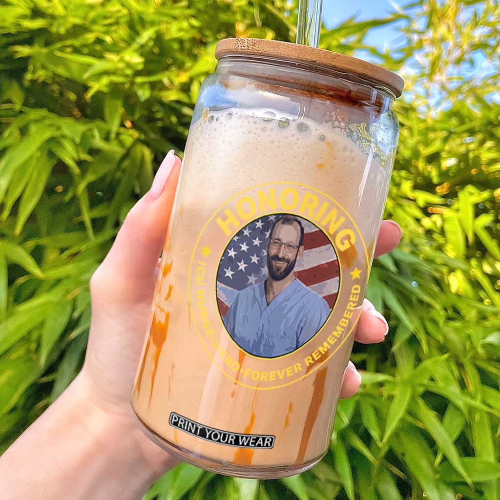Alex Pretti Memorial Healthcare Hero Glass Can Minneapolis Support Gift TS12 Black Print Your Wear