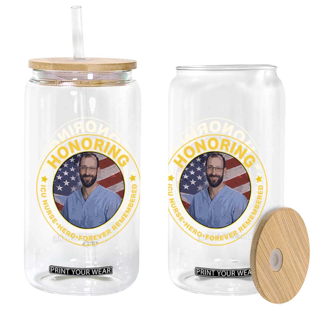Alex Pretti Memorial Healthcare Hero Glass Can Minneapolis Support Gift TS12 Print Your Wear