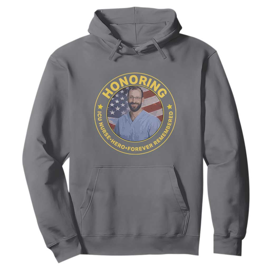 Alex Pretti Memorial Healthcare Hero Hoodie Minneapolis Support Gift TS12 Charcoal Print Your Wear
