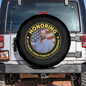Alex Pretti Memorial Healthcare Hero Spare Tire Cover Minneapolis Support Gift TS12 No hole Black Print Your Wear