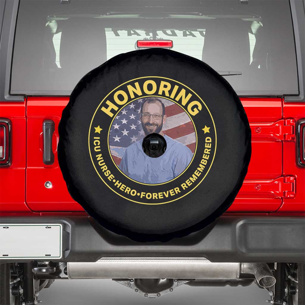 Alex Pretti Memorial Healthcare Hero Spare Tire Cover Minneapolis Support Gift TS12 Black Print Your Wear