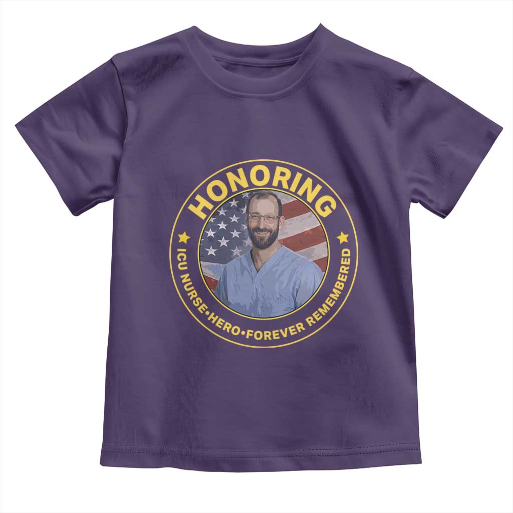 Alex Pretti Memorial Healthcare Hero Toddler T Shirt Minneapolis Support Gift TS12 Purple Print Your Wear