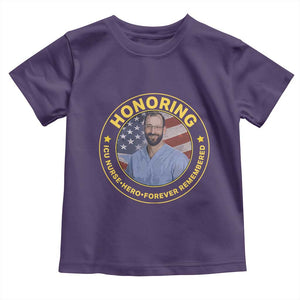 Alex Pretti Memorial Healthcare Hero Toddler T Shirt Minneapolis Support Gift TS12 Purple Print Your Wear
