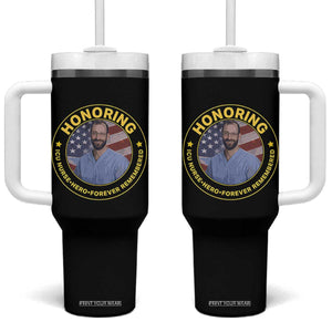 Alex Pretti Memorial Healthcare Hero Tumbler With Handle Minneapolis Support Gift TS12 One Size: 40 oz Black Print Your Wear