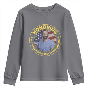 Alex Pretti Memorial Healthcare Hero Youth Sweatshirt Minneapolis Support Gift TS12 Charcoal Print Your Wear