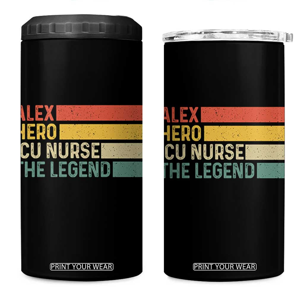 Vintage Retro Gift 4 in 1 Can Cooler Tumbler Vintage Retro Gift TS12 One Size: 16 oz Black Print Your Wear