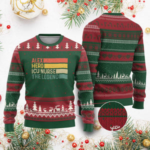 Vintage Retro Gift Ugly Christmas Sweater Vintage Retro Gift TS12 Red Green Print Your Wear