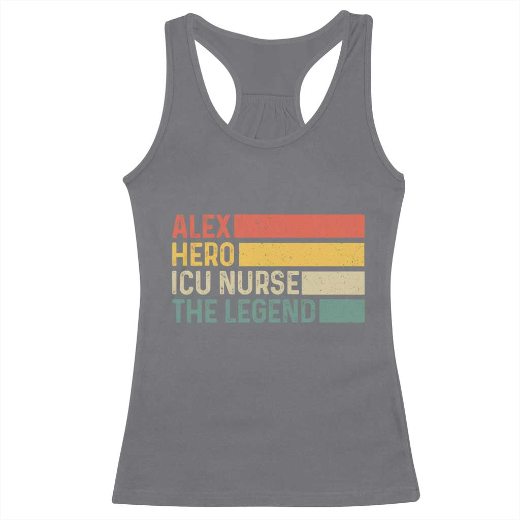 Vintage Retro Gift Racerback Tank Top Vintage Retro Gift TS12 Charcoal Print Your Wear