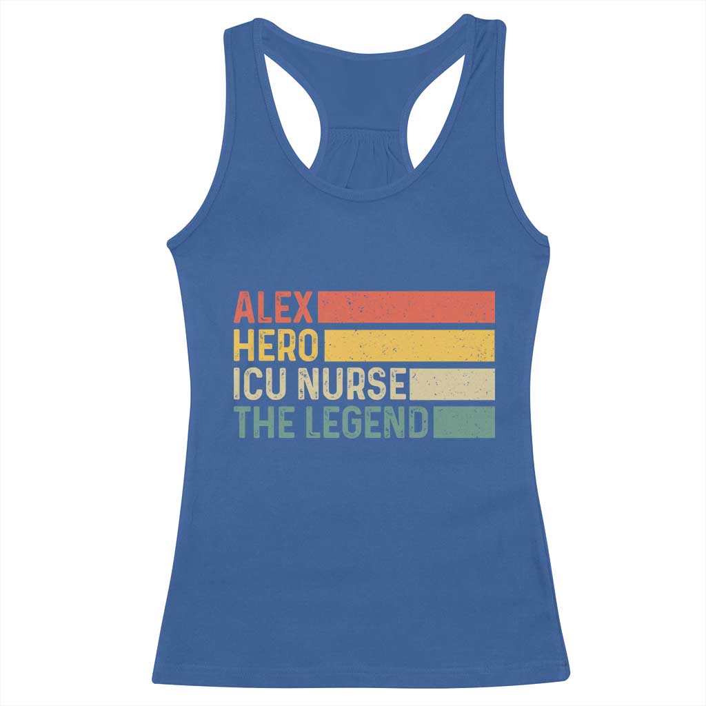 Vintage Retro Gift Racerback Tank Top Vintage Retro Gift TS12 Royal Blue Print Your Wear