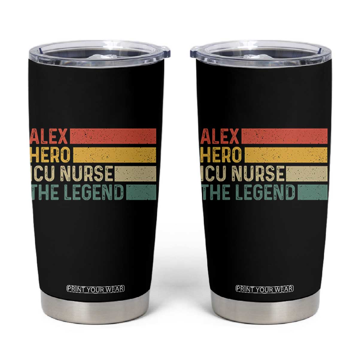 Vintage Retro Gift Tumbler Cup Vintage Retro Gift TS12 Black Print Your Wear