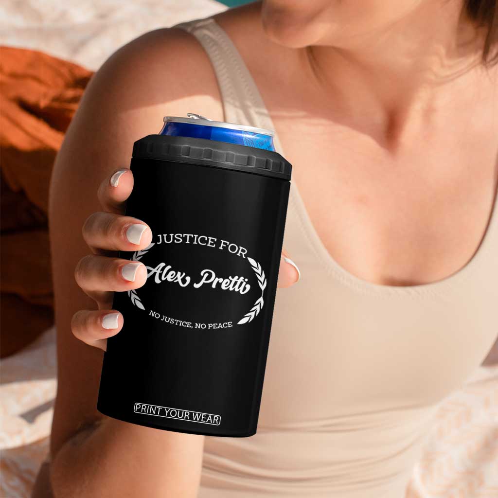 Justice For Alex Pretti 4 in 1 Can Cooler Tumbler Abolish ICE Protest Minneapolis Support Gift TS12 Print Your Wear