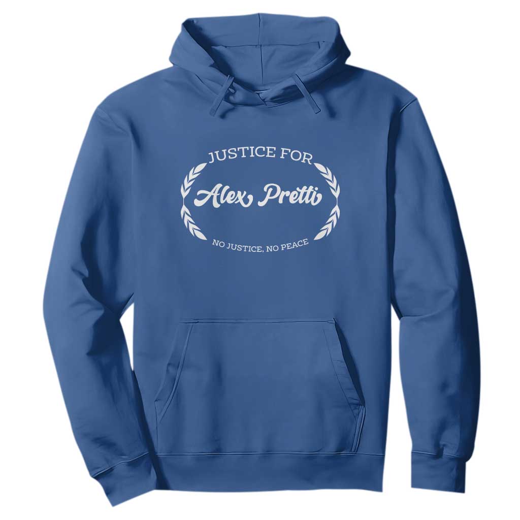 Justice For Alex Pretti Hoodie Abolish ICE Protest Minneapolis Support Gift TS12 Royal Blue Print Your Wear