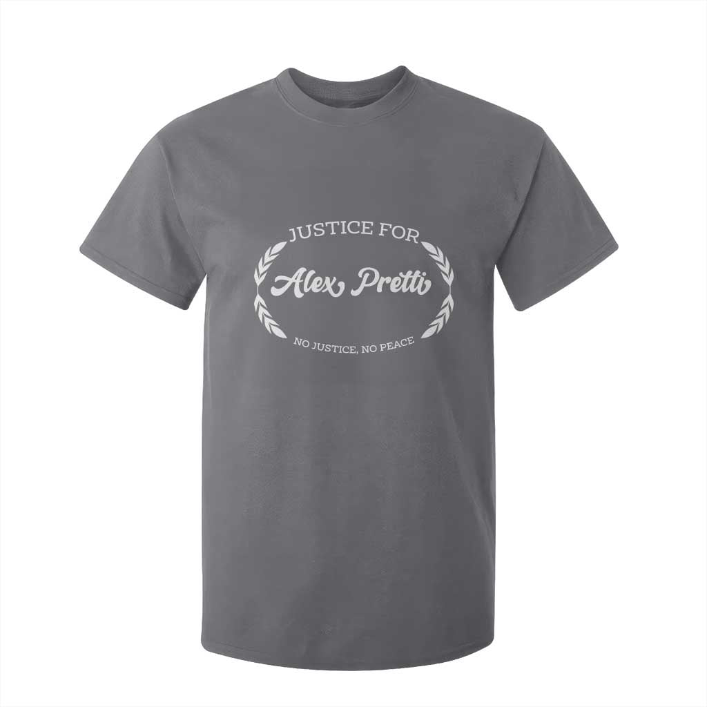 Justice For Alex Pretti T Shirt For Kid Abolish ICE Protest Minneapolis Support Gift TS12 Charcoal Print Your Wear