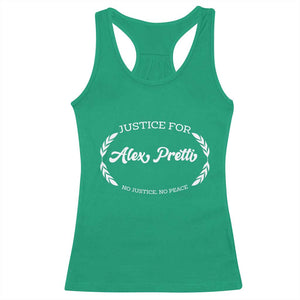 Justice For Alex Pretti Racerback Tank Top Abolish ICE Protest Minneapolis Support Gift TS12 Irish Green Print Your Wear