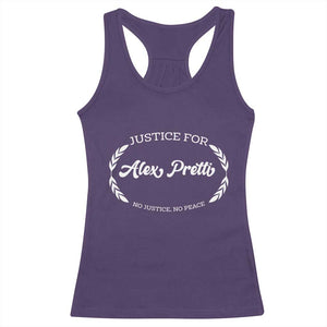 Justice For Alex Pretti Racerback Tank Top Abolish ICE Protest Minneapolis Support Gift TS12 Purple Print Your Wear