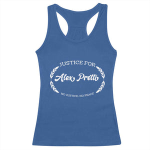 Justice For Alex Pretti Racerback Tank Top Abolish ICE Protest Minneapolis Support Gift TS12 Royal Blue Print Your Wear