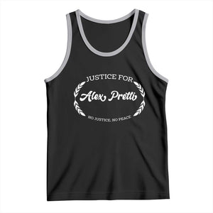 Justice For Alex Pretti Tank Top Abolish ICE Protest Minneapolis Support Gift TS12 Black Athletic Heather Print Your Wear