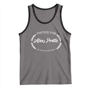 Justice For Alex Pretti Tank Top Abolish ICE Protest Minneapolis Support Gift TS12 Deep Heather Black Print Your Wear