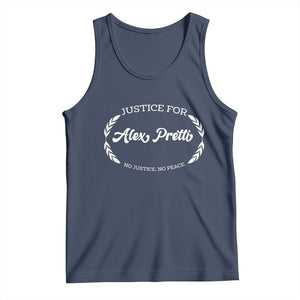 Justice For Alex Pretti Tank Top Abolish ICE Protest Minneapolis Support Gift TS12 Navy Print Your Wear