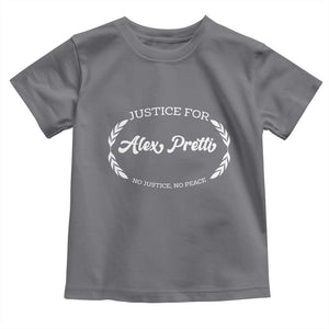 Justice For Alex Pretti Toddler T Shirt Abolish ICE Protest Minneapolis Support Gift TS12 Charcoal Print Your Wear
