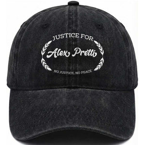 Justice For Alex Pretti Washed Cotton Baseball Cap Abolish ICE Protest Minneapolis Support Gift TS12 Print Your Wear