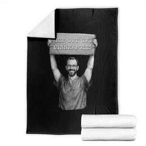 Ice Out Of Minneapolis Throw Blanket Alex Pretti Memorial ICU Nurse Tribute Support TS12 Black Print Your Wear