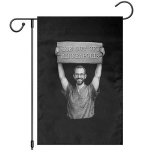 Ice Out Of Minneapolis Garden Flag Alex Pretti Memorial ICU Nurse Tribute Support TS12 Black Print Your Wear