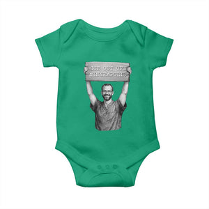 Ice Out Of Minneapolis Baby Onesie Alex Pretti Memorial ICU Nurse Tribute Support TS12 Irish Green Print Your Wear