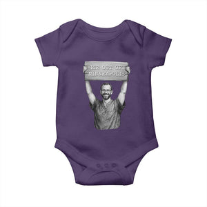 Ice Out Of Minneapolis Baby Onesie Alex Pretti Memorial ICU Nurse Tribute Support TS12 Purple Print Your Wear