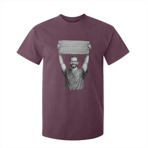 Ice Out Of Minneapolis T Shirt For Kid Alex Pretti Memorial ICU Nurse Tribute Support TS12 Maroon Print Your Wear