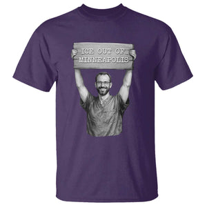 Ice Out Of Minneapolis T Shirt Alex Pretti Memorial ICU Nurse Tribute Support TS12 Purple Print Your Wear