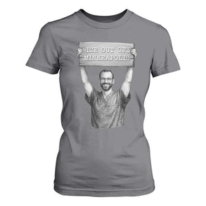 Ice Out Of Minneapolis T Shirt For Women Alex Pretti Memorial ICU Nurse Tribute Support TS12 Charcoal Print Your Wear