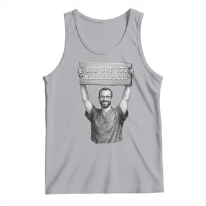 Ice Out Of Minneapolis Tank Top Alex Pretti Memorial ICU Nurse Tribute Support TS12 Athletic Heather Print Your Wear