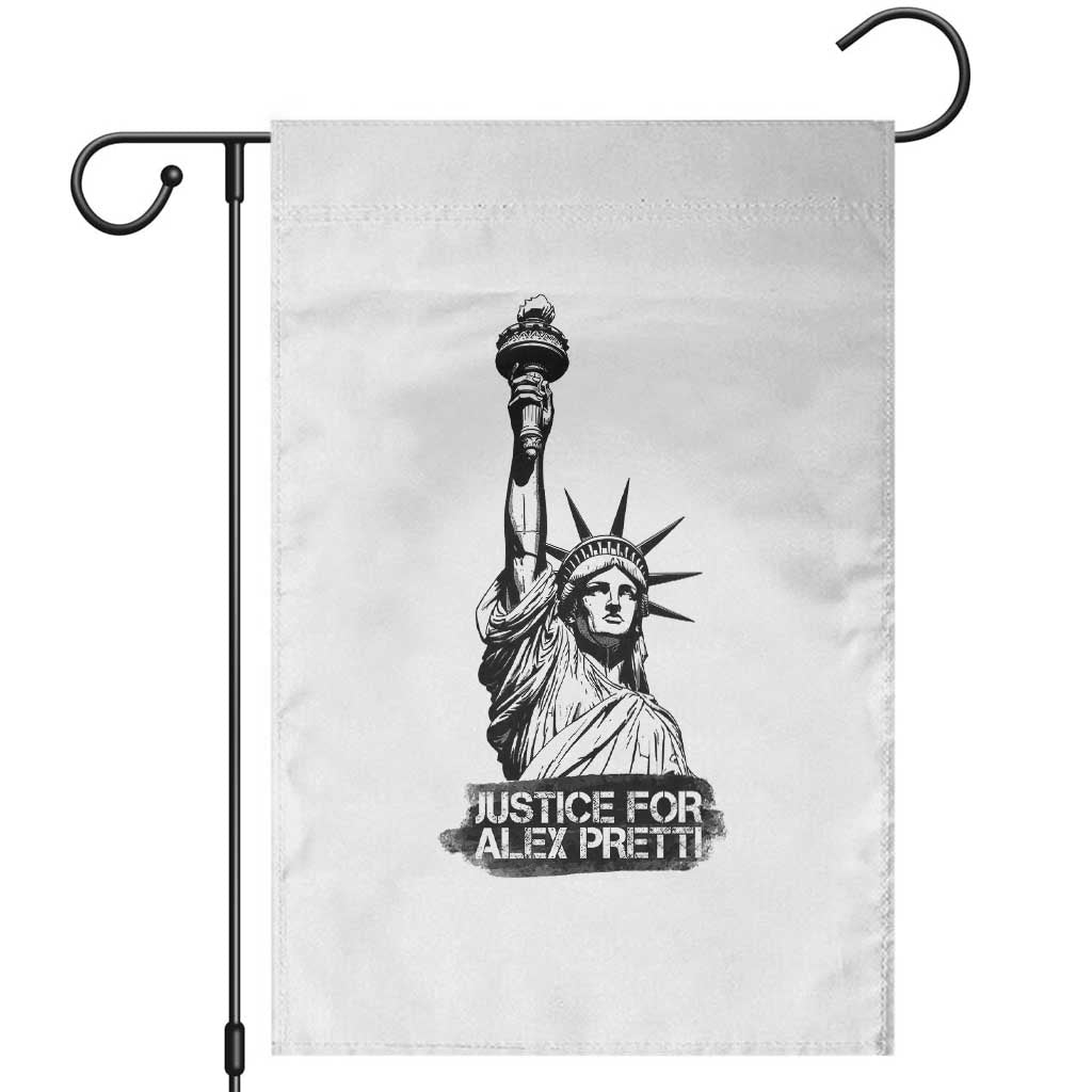 Justice For Alex Pretti Garden Flag Statue Of Liberty Support Gift TS12 White Print Your Wear
