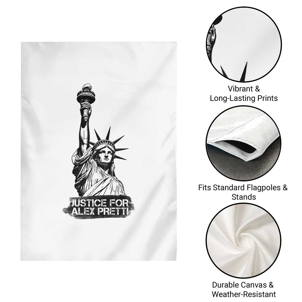 Justice For Alex Pretti Garden Flag Statue Of Liberty Support Gift TS12 Print Your Wear