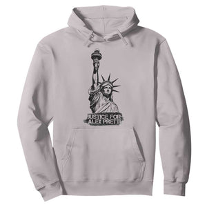 Justice For Alex Pretti Hoodie Statue Of Liberty Support Gift TS12 Ice Gray Print Your Wear