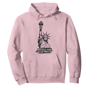 Justice For Alex Pretti Hoodie Statue Of Liberty Support Gift TS12 Light Pink Print Your Wear