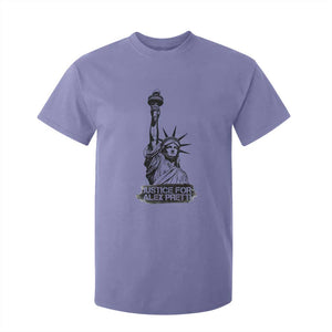 Justice For Alex Pretti T Shirt For Kid Statue Of Liberty Support Gift TS12 Violet Print Your Wear