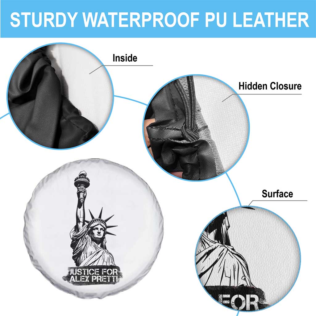 Justice For Alex Pretti Spare Tire Cover Statue Of Liberty Support Gift TS12 Print Your Wear