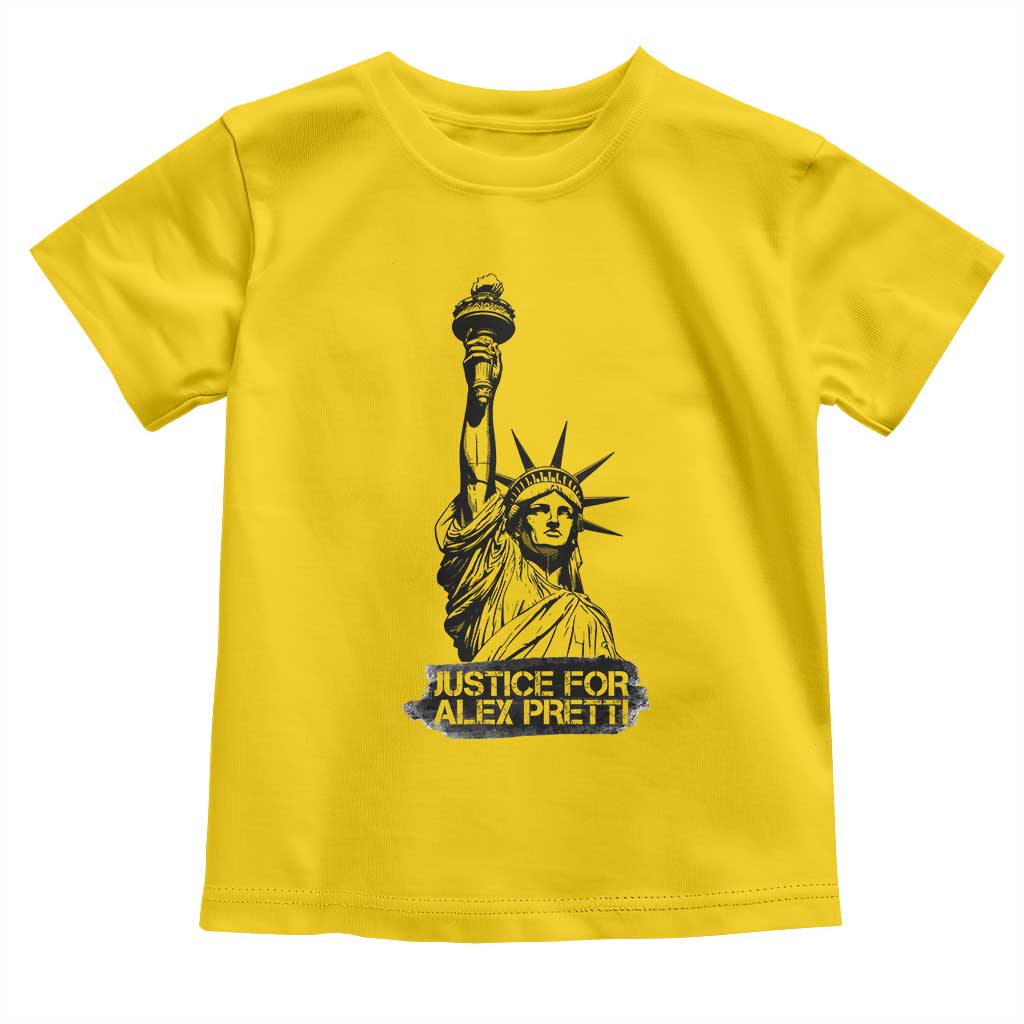 Justice For Alex Pretti Toddler T Shirt Statue Of Liberty Support Gift TS12 Daisy Print Your Wear