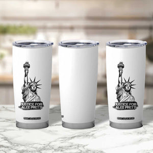 Justice For Alex Pretti Tumbler Cup Statue Of Liberty Support Gift TS12 Print Your Wear