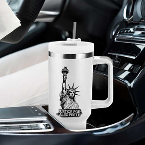 Justice For Alex Pretti Tumbler With Handle Statue Of Liberty Support Gift TS12 Print Your Wear