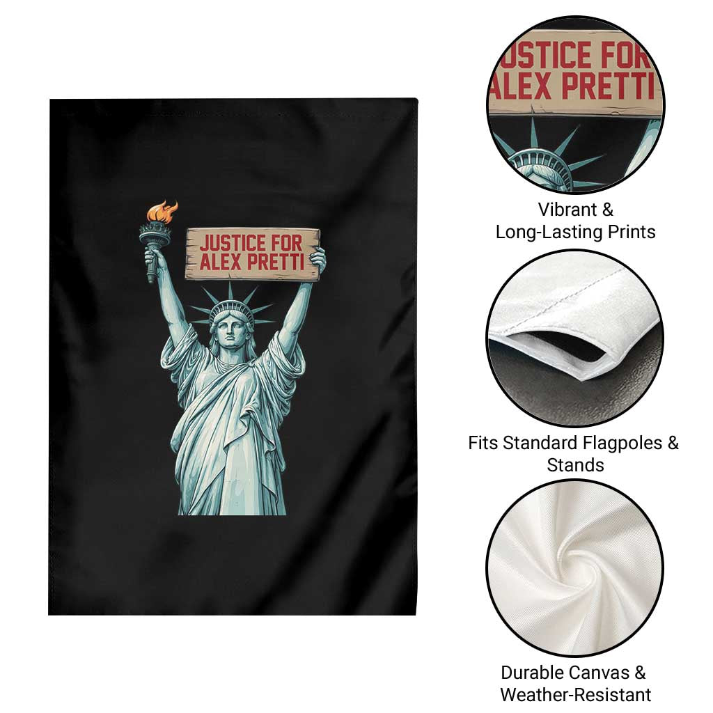 Statue Of Liberty Justice For Alex Pretti Tribute Gift Garden Flag TS12 Print Your Wear