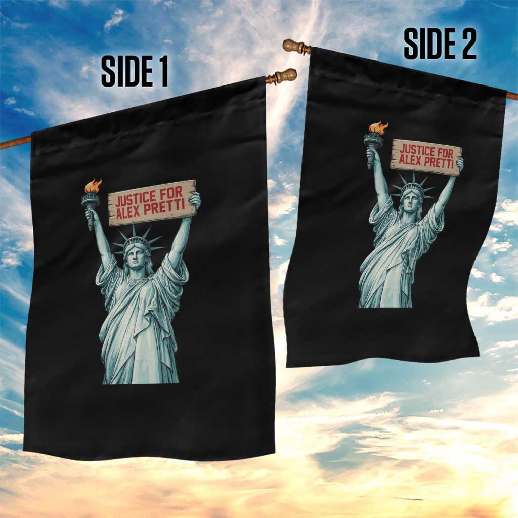 Statue Of Liberty Justice For Alex Pretti Tribute Gift Garden Flag TS12 Print Your Wear