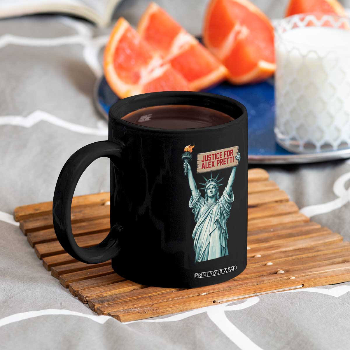 Statue Of Liberty Justice For Alex Pretti Tribute Gift Coffee Mug TS12 Print Your Wear