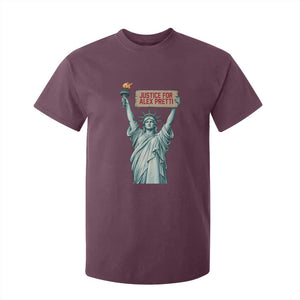 Statue Of Liberty Justice For Alex Pretti Tribute Gift T Shirt For Kid TS12 Maroon Print Your Wear
